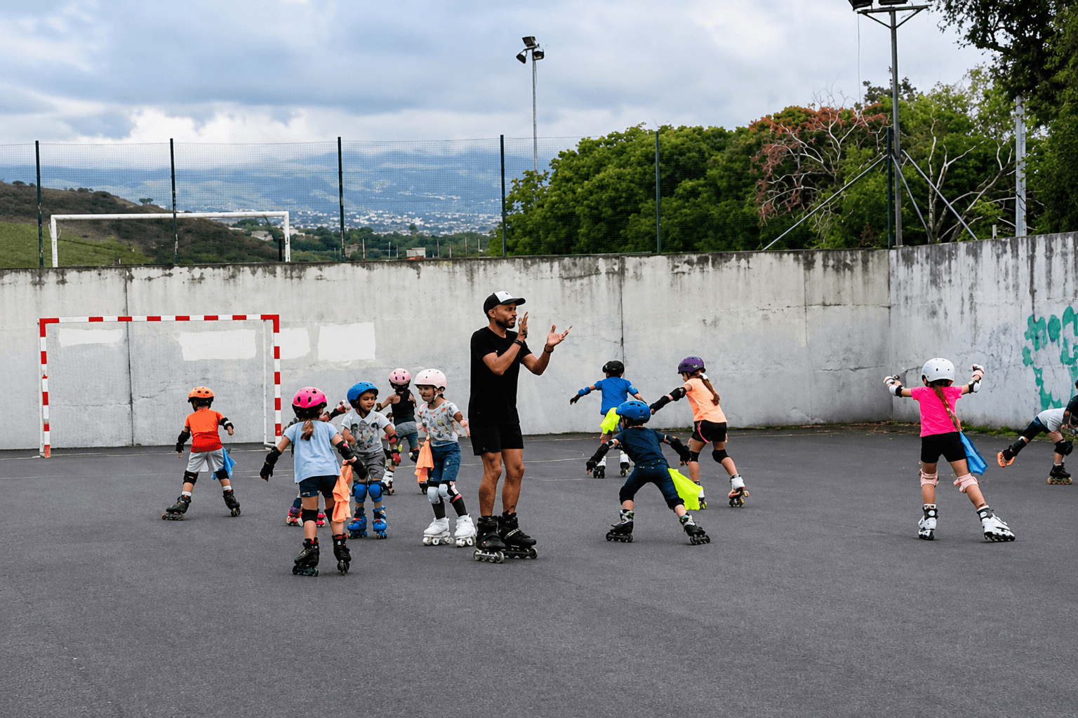 École de roller pour enfants à La Rivière Saint-Louis